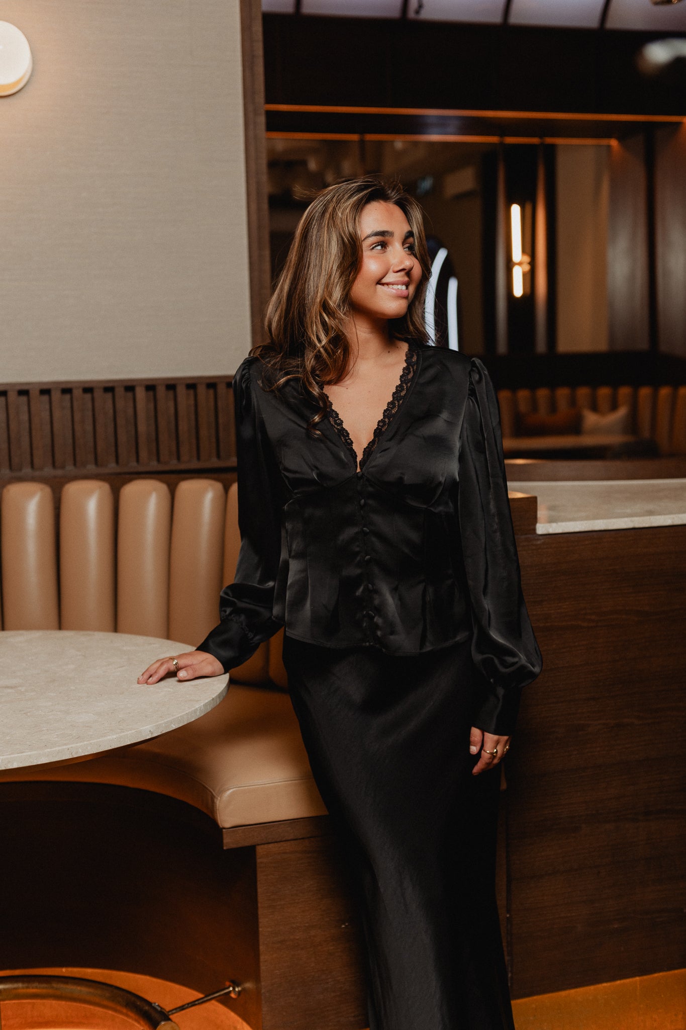 VMLIVIA Long Skirt - Black